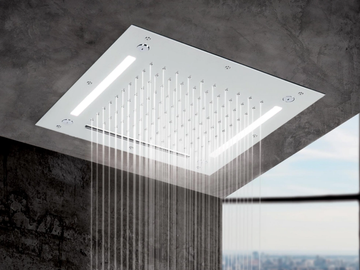 MY FUTURE - 1748 - Stainless steel overhead shower with chromotherapy by Rubinetteria Giulini - view 2